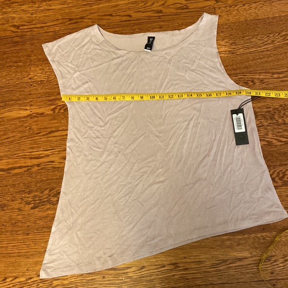 NWT SAVVI MD Light Muted Purple (Cloud Grey) Asymmetrical DARCY Top - Picture 11 of 15